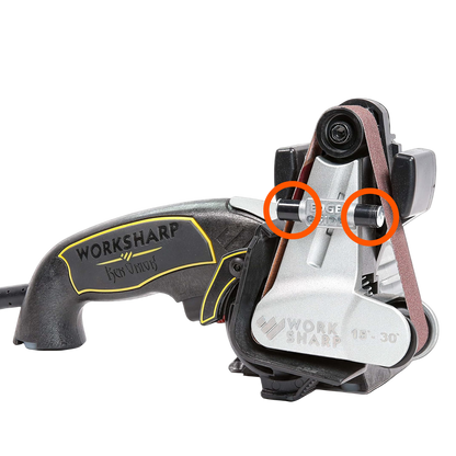 Work Sharp Ken Onion MK.1 machine – diagram highlighting roller locations